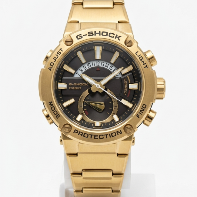 ساعة Casio G-Shock G-Steel - Gold & black