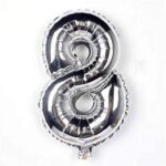 ارقام عيد ميلاد - 8, فضي