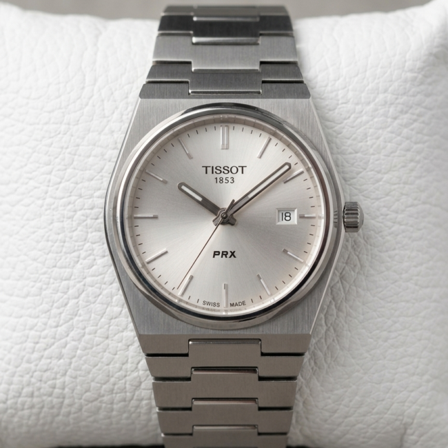ساعة TISSOT - White & white
