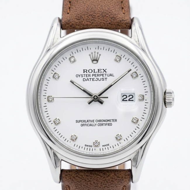 ساعة Rolex Datejust - Brown & white