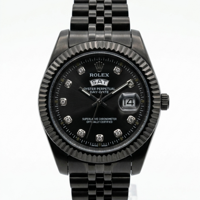 ساعة Rolex Day-Date - Black & Black