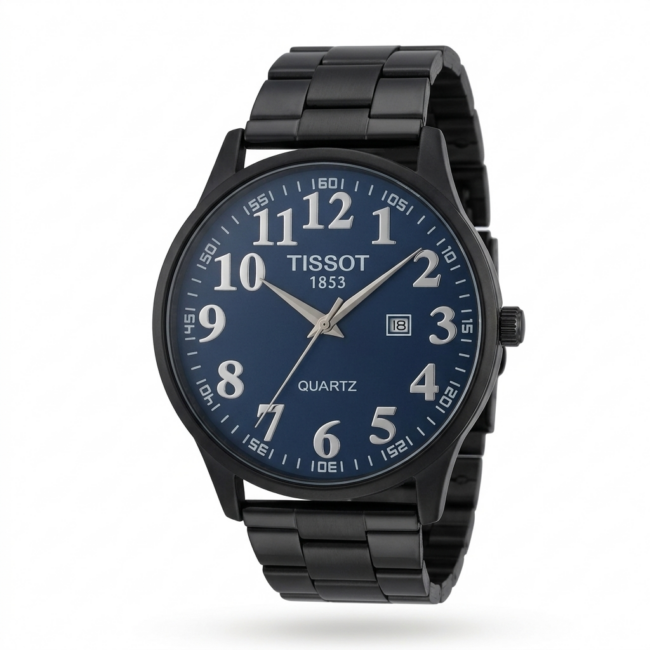 ساعة TISSOT - Black & black