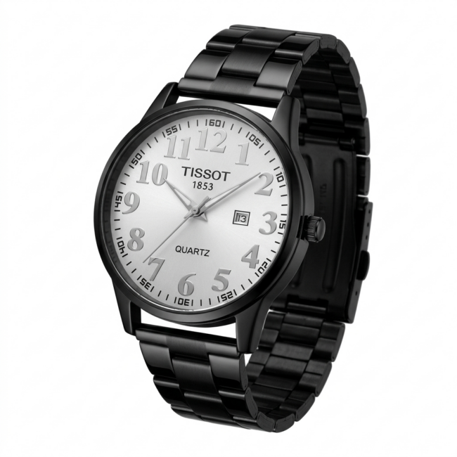 ساعة TISSOT - Black & white