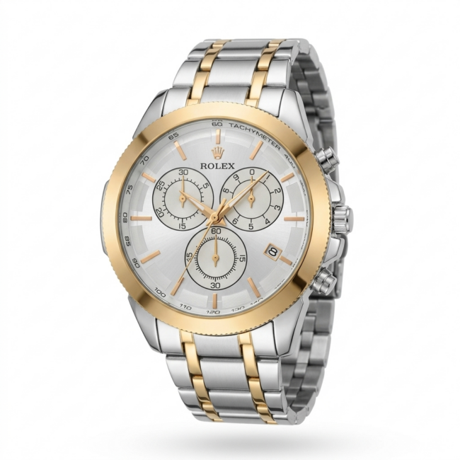 ساعة "RQIEX "Rolex Daytona - silver, gold and white