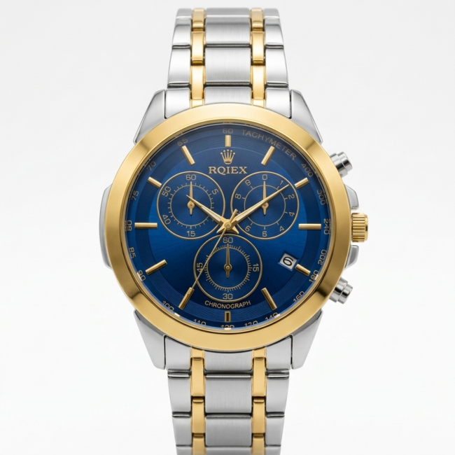 ساعة "RQIEX "Rolex Daytona - silver,gold and black
