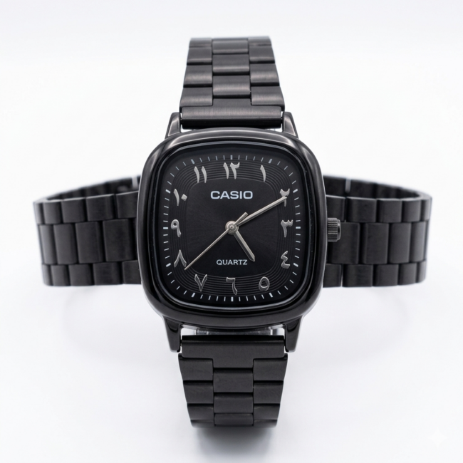 ساعة Casio Tank حريمي - Black
