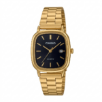 ساعة Casio LTP-V007 حريمي#2 - Gold & Black