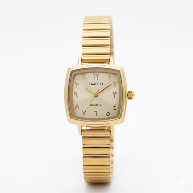 ساعة Casio LTP-V007 "Arabic Dial"" Edition - gold"
