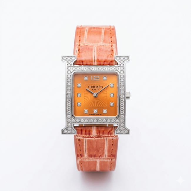 ساعة Hermès Heure H - Orange