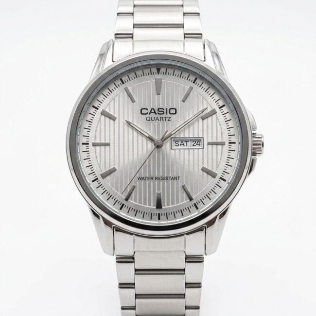 ساعة Casio 2 تاريخ - white 🤍